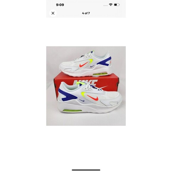 Nike Air Max Bolt Gs White Crimson Volt CW1626-103 Youth Size 5.5/Womens Size 7 - Picture 3 of 7